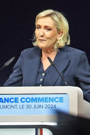La ultraderecha de Marine Le Pen obtiene la mayoría de votos para ocupar la asamblea nacional. Fuente: AFP