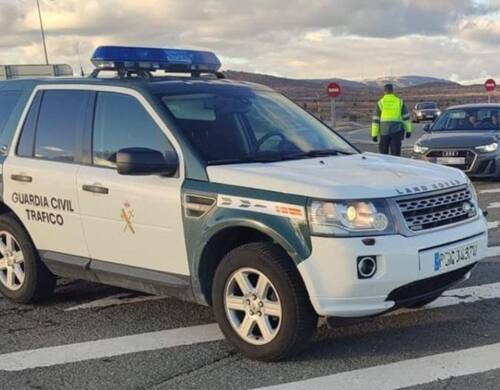 Accidente de tránsito, imagen ilustrativa. Fuente: Guardia Civil Teruel @GCTeruel.