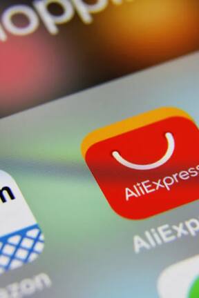 La plataforma china de envío AliExpress. Fuente: IG @AliExpress